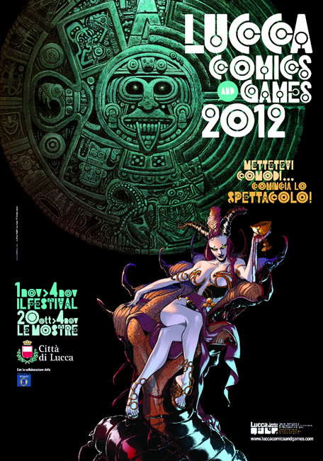 La locandina di Lucca Comics & Games 2012